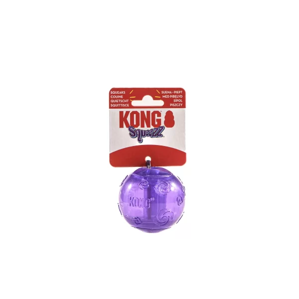 balle kong violette qui couine pour chien