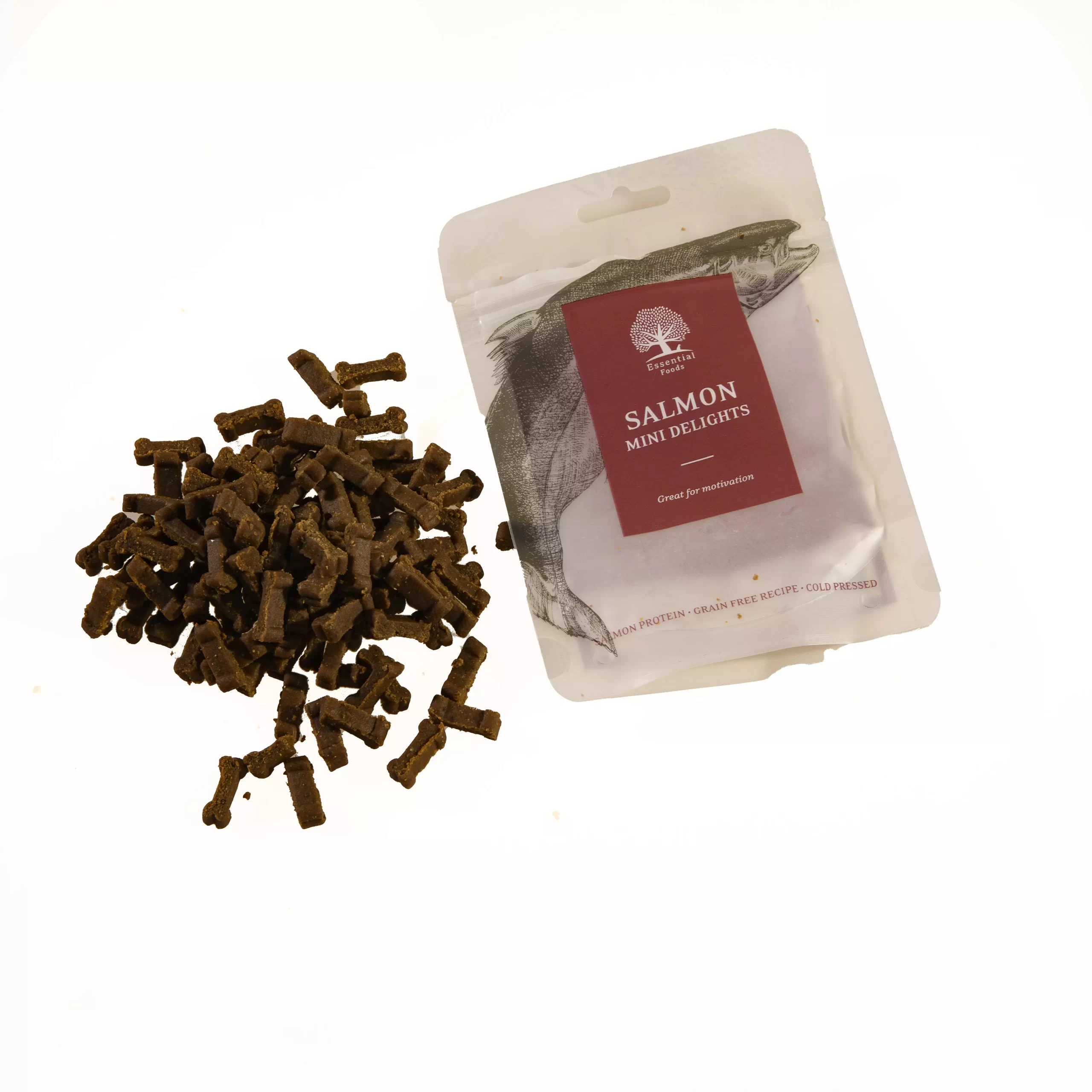 friandises au saumon pour chien en forme d os qu il va adorer