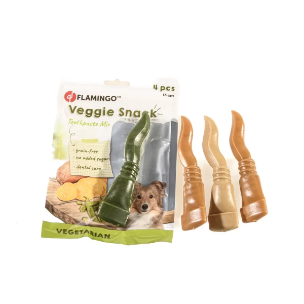 friandises vegan en forme de dentifrice pour chien