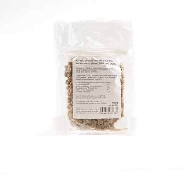 friandises naturelles aux mouches pour les chiens de la marque bubimex