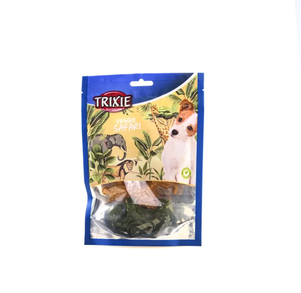 friandises vegan pour chien de la marque trixie en forme d'animaux de la savane