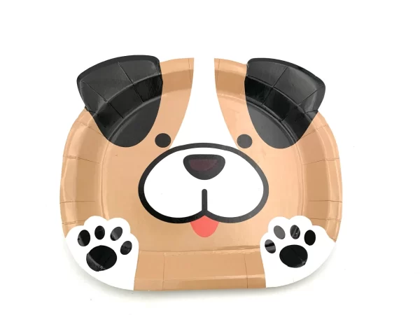 adorable assiette chien pour anniversaire chien