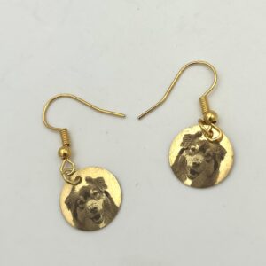 magnifiques boucles d oreilles a l effigie de votre chien