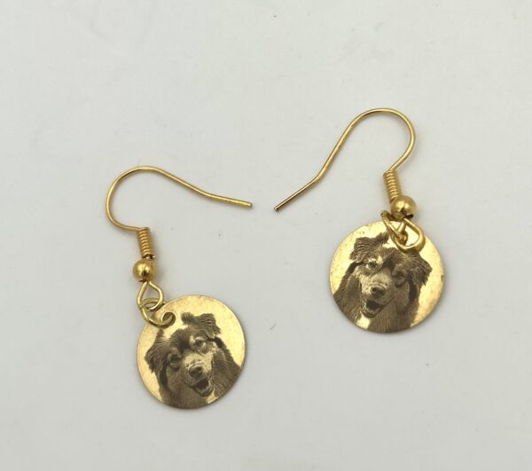 magnifiques boucles d oreilles a l effigie de votre chien